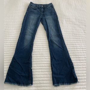 Buckle Black Fit No. 53 Dark Wash High Rise Flare Jeans - size 26